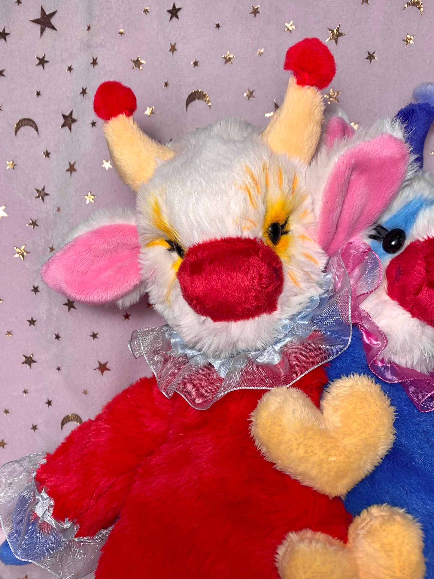 Sunshine and Moooon the Clown Cow Dollies