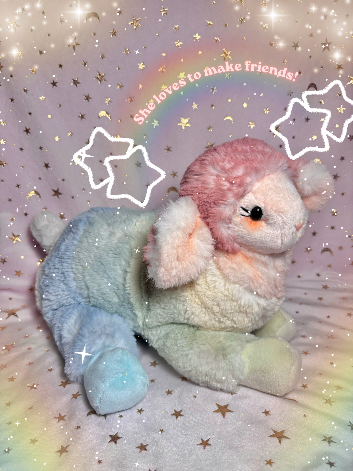 Chalky the Rainbow Lamb Tubby