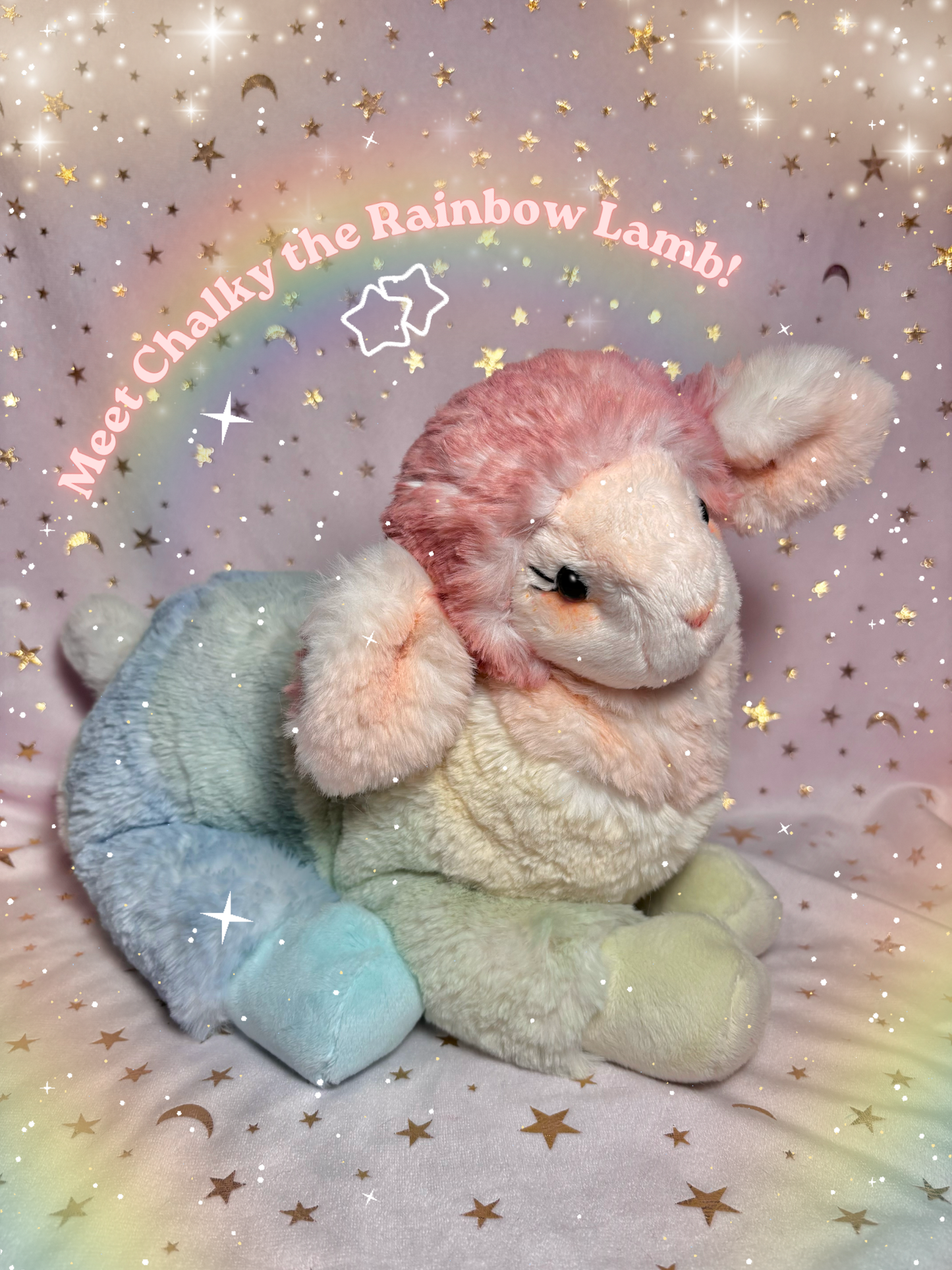 Chalky the Rainbow Lamb Tubby