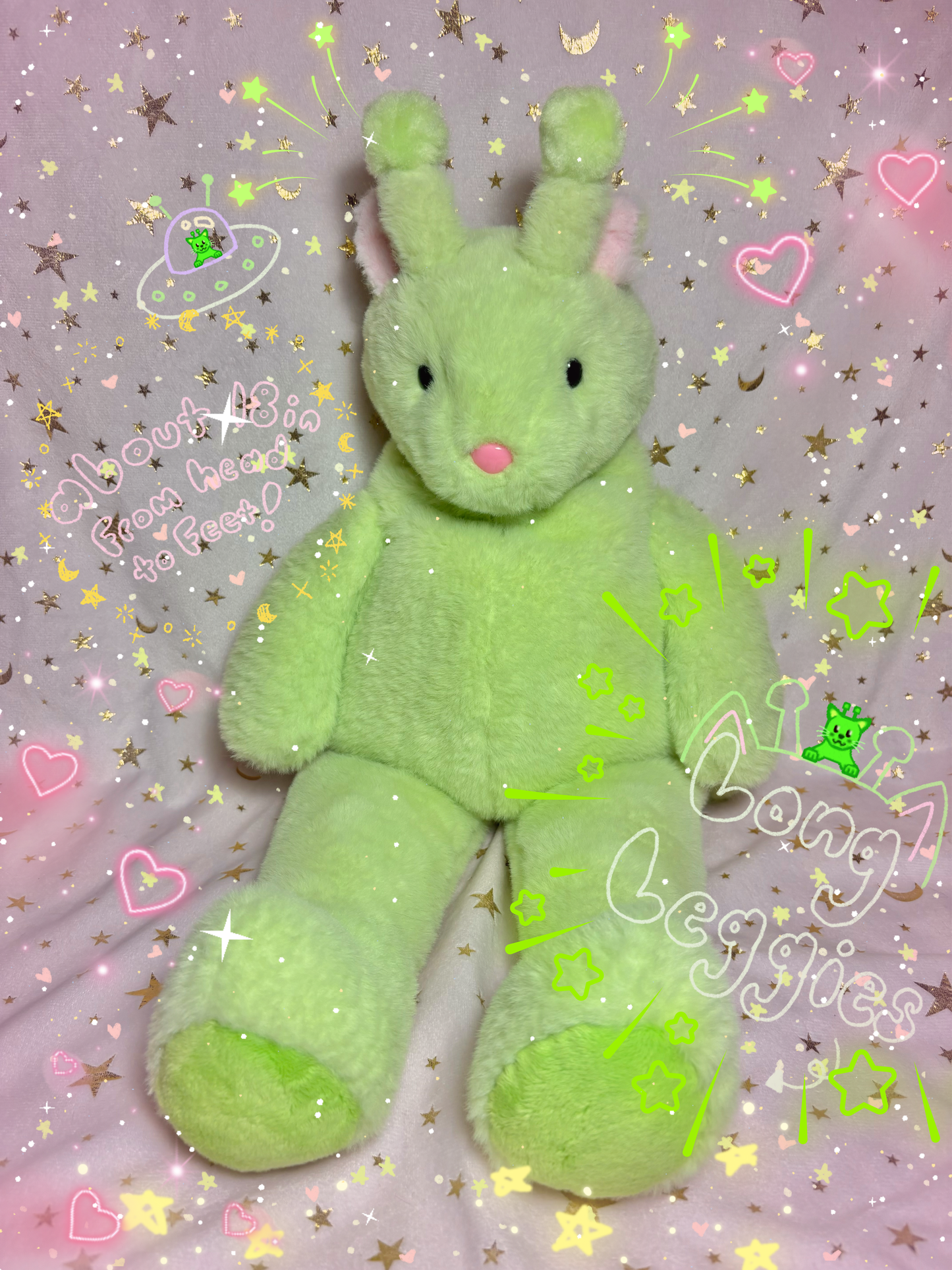 Grinkle the Alien Cat Dollie