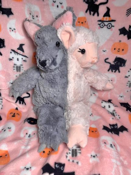 Leon and Ashley the Wolf Lambie Opposites Dolly