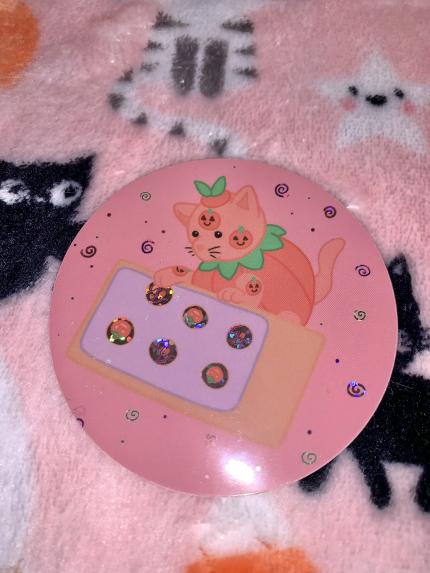 Pumpkin Kitty Cookie Sticker