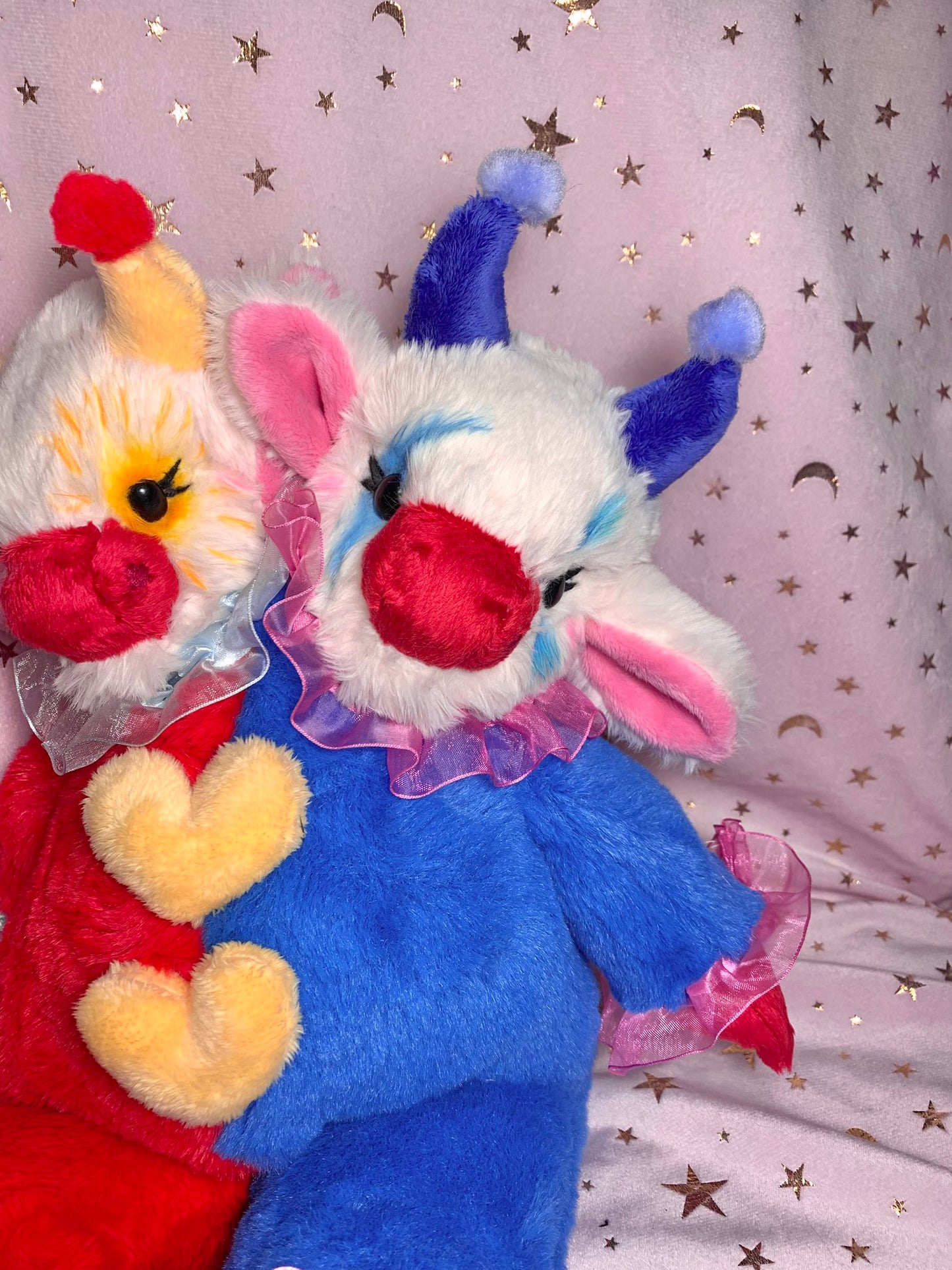 Sunshine and Moooon the Clown Cow Dollies