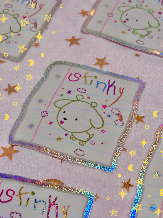 Alien Puppy Stinky Stickers