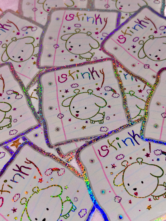 Alien Puppy Stinky Stickers