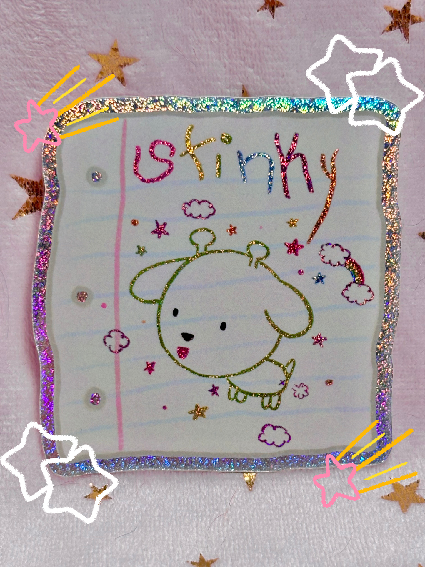 Alien Puppy Stinky Stickers
