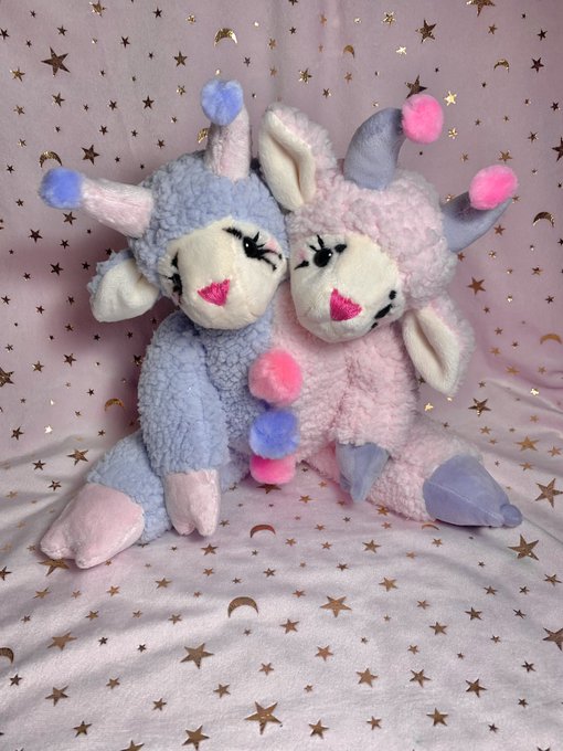 Bingus and Bongus the Clown Lamb Dollies